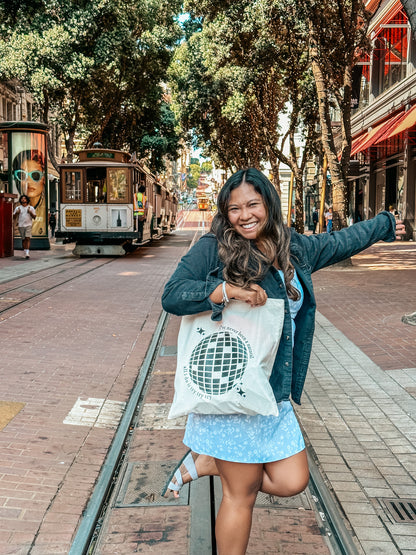 Mirrorball Canvas Tote Bag