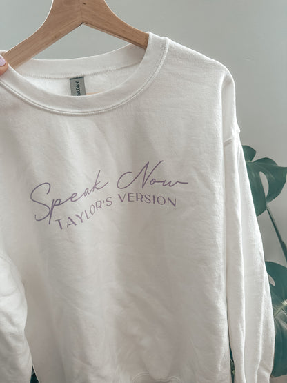 Speak Now Crewneck