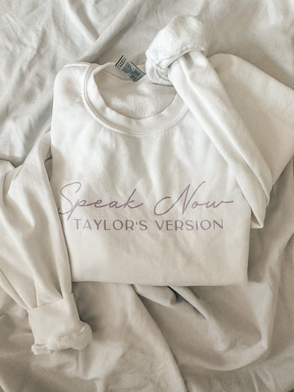 Speak Now Crewneck